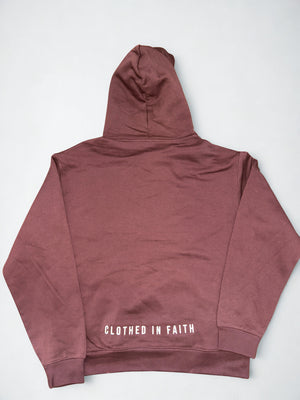 Abundant Life Hoodie Men's/Unisex - White/ Black Embroidered