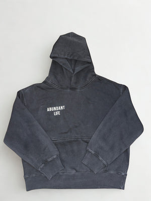 ABUNDANT life Women's Hoodie - Embroidered White