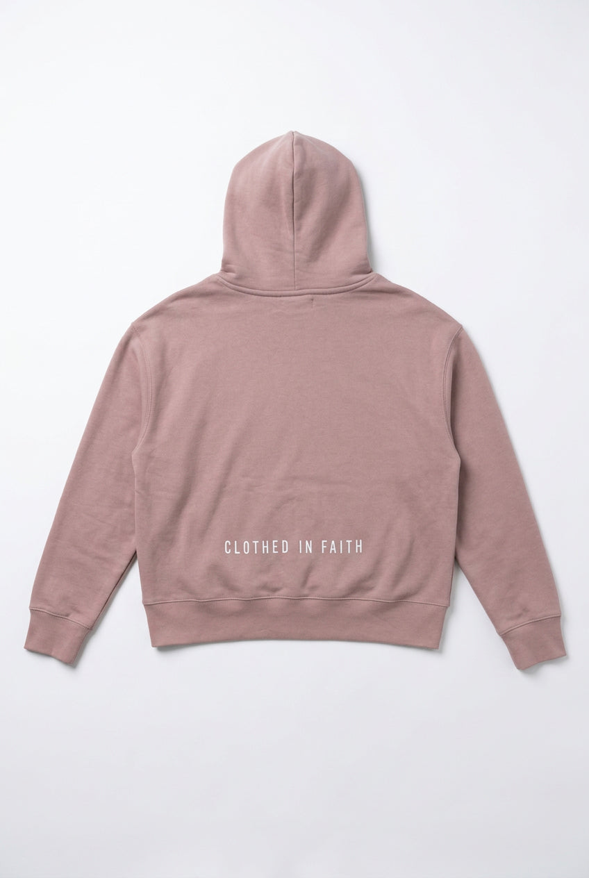 ABUNDANT life Women's Hoodie - Embroidered White