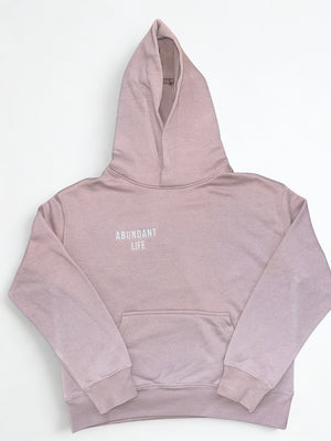 ABUNDANT life Women's Hoodie - Embroidered White