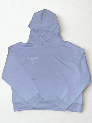 ABUNDANT life Women's Hoodie - Embroidered White