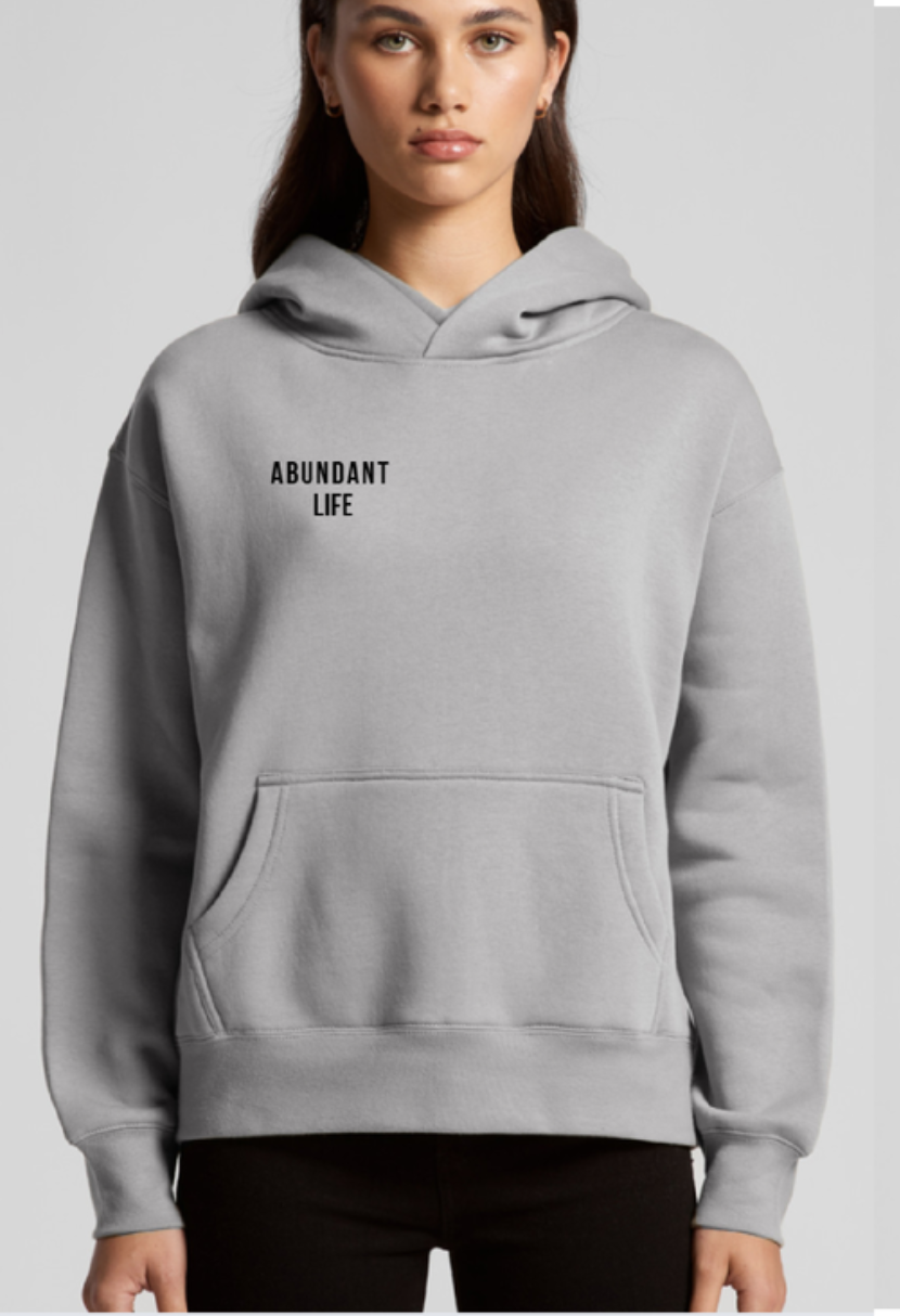 ABUNDANT life Women's Hoodie - Embroidered Black