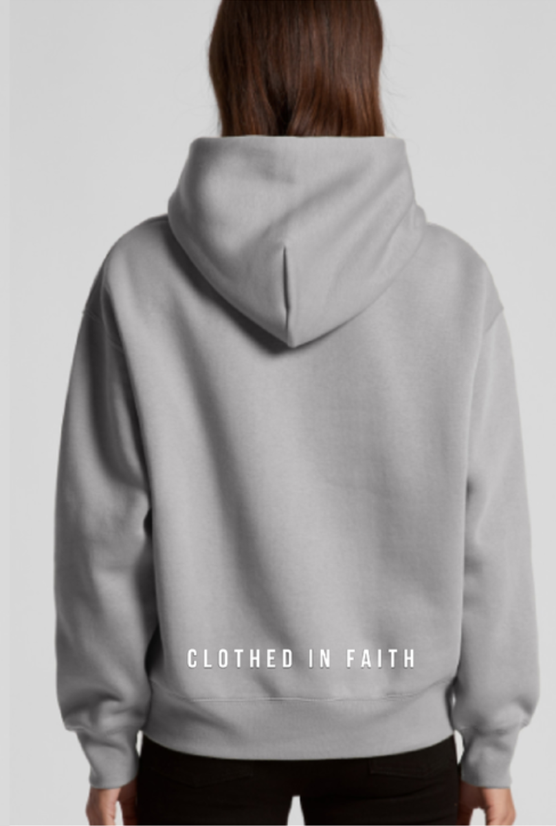 ABUNDANT life Women's Hoodie - Embroidered White